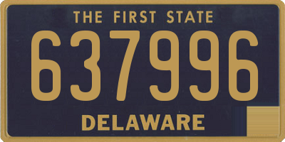 DE license plate 637996