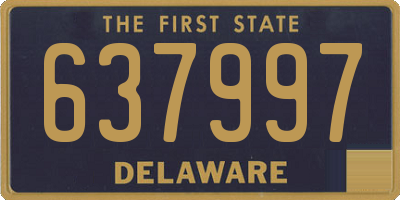 DE license plate 637997