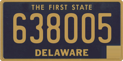 DE license plate 638005