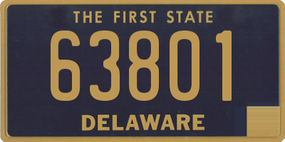 DE license plate 63801