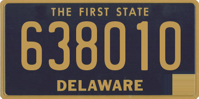 DE license plate 638010