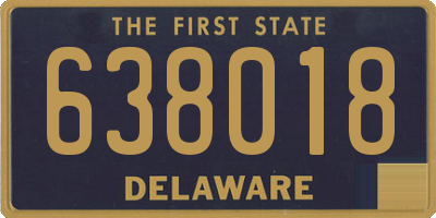 DE license plate 638018