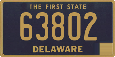 DE license plate 63802