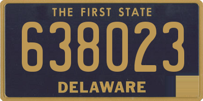 DE license plate 638023