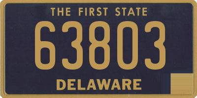 DE license plate 63803