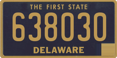 DE license plate 638030