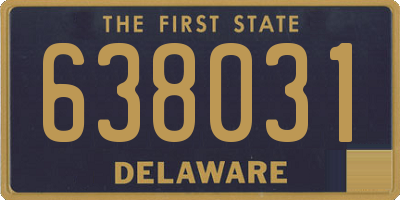 DE license plate 638031