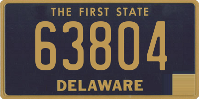 DE license plate 63804