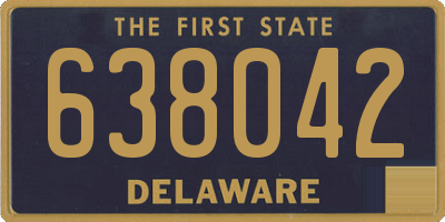 DE license plate 638042