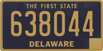 DE license plate 638044