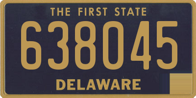 DE license plate 638045