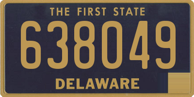 DE license plate 638049
