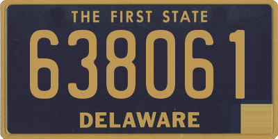 DE license plate 638061