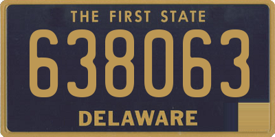 DE license plate 638063