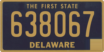 DE license plate 638067