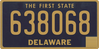 DE license plate 638068