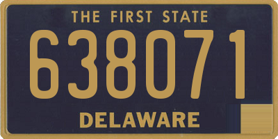 DE license plate 638071
