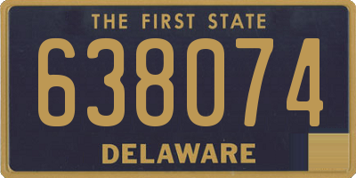 DE license plate 638074
