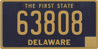 DE license plate 63808