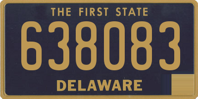 DE license plate 638083