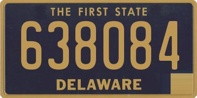 DE license plate 638084