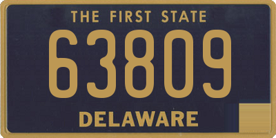 DE license plate 63809