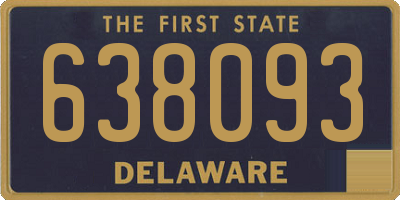DE license plate 638093