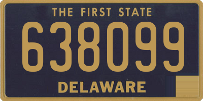 DE license plate 638099
