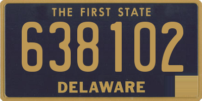 DE license plate 638102