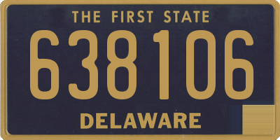 DE license plate 638106