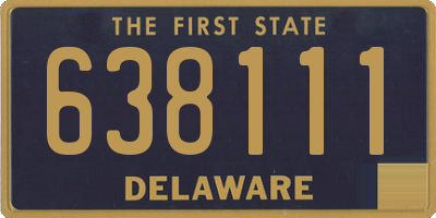 DE license plate 638111