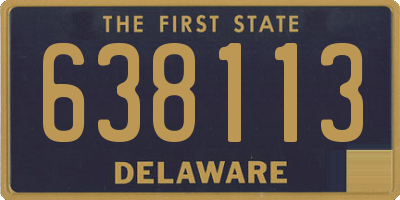 DE license plate 638113