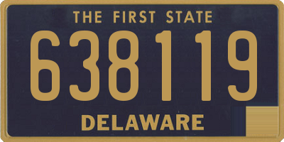 DE license plate 638119