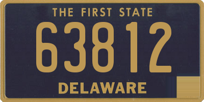 DE license plate 63812