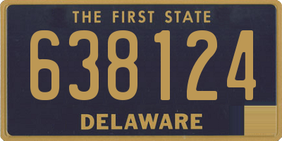 DE license plate 638124