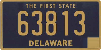 DE license plate 63813