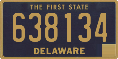 DE license plate 638134