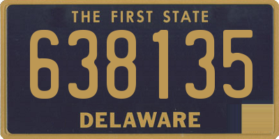 DE license plate 638135