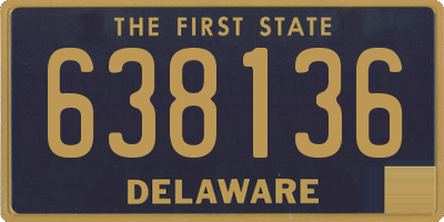 DE license plate 638136