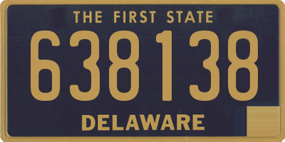 DE license plate 638138