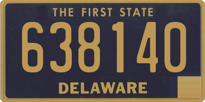 DE license plate 638140