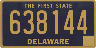 DE license plate 638144