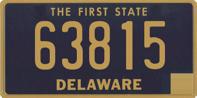 DE license plate 63815