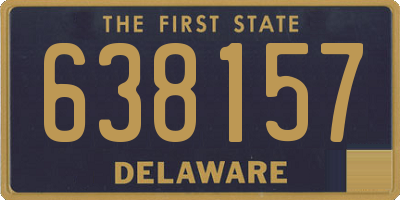 DE license plate 638157