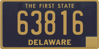 DE license plate 63816
