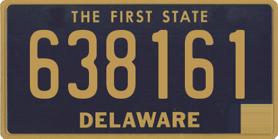 DE license plate 638161