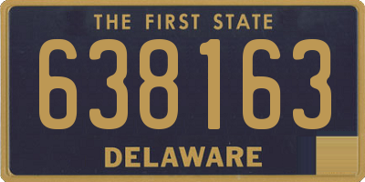 DE license plate 638163