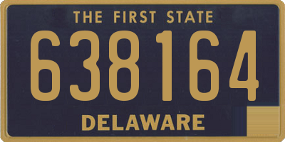 DE license plate 638164