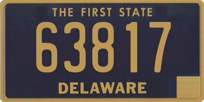 DE license plate 63817