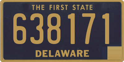 DE license plate 638171